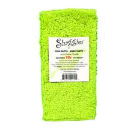 Janey Lynn's Designs Shaggies Limealicious Cotton Solid Dish Cloth 2 pk