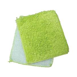 Janey Lynn's Designs Shrubbie Limealicious Cotton/Nylon Solid Kitchen Utility Cloth 2 pk