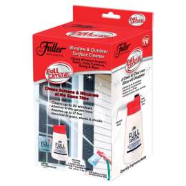 Fuller Brush Full Crystal No Scent Glass Cleaner Kit 4 oz Powder