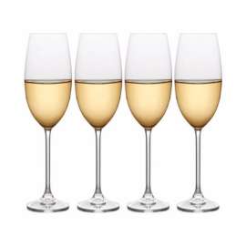 Mikasa Julie 16-1/2 oz Clear Crystal Wine Glass Set
