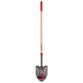 Truper Tru-Tough 58.25 in. Steel Round Digging Shovel Wood Handle