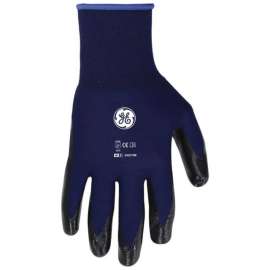 General Electric Unisex Dipped Gloves Black/Blue M 1 pair