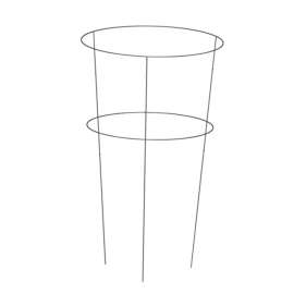 Panacea 30 in. H X 18 in. W Gray Steel Peony Cage