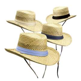 Dorfman Gambler Hat Natural Assorted