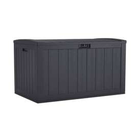 Suncast 55 in. W X 28 in. D Black Plastic Deck Box 134 gal