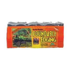 Master Mark 20 ft. L X 6 in. H Plastic Black Poundable Edging