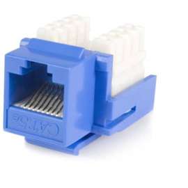 StarTech.com Cat5e RJ45 Keystone Jack Blue, 110 Type 110 Type Cat. 5 Keystone Jack A+B, Network Connector, RJ-45, This blue Cat5e RJ45 Keystone Jack snaps into a wall plate, enabling mixed media outlets to adapt television cable and Ethernet (10BaseT, 100