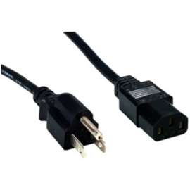 Comprehensive Cable Comprehensive Standard PC Power Cord, NEMA 5-15P to IEC 60320-C13, 18/3 SVT, Black 25ft., For Monitor, Printer, Scanner, Computer, 125 V AC10 A, Black, 25 ft Cord Length