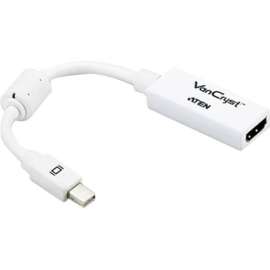 Aten Technologies VanCryst Mini DisplayPort to HDMI Adapter, 7.48" DisplayPort/HDMI A/V Cable for Audio/Video Device, Mac mini, Mac Pro, MacBook, MacBook Air, MacBook Pro, First End: 1 x Mini DisplayPort Digital Audio/Video, Male, Second End: 1 x 19-pin H