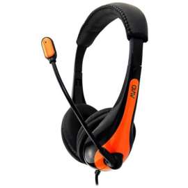 Ergoguys AVID AE-36 HEADSET WITH NOISE CANCELLING MIC & 3.5MM PLUG ORANGE, Stereo, Mini-phone (3.5mm), Wired, 32 Ohm