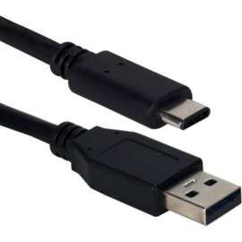 QVS 1-Meter USB-C to USB-A 2.0 Sync & Charger Cable, 3.28 ft USB Data Transfer Cable for Hard Drive, Smartphone, Tablet, Computer, First End: 1 x USB 2.0 Type A, Male, Second End: 1 x USB 2.0 Type C