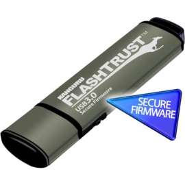 Kanguru Solutions Kanguru FlashTrust Secure Firmware USB 3.0 Flash Drive, 256 GB, USB 3.0, 2048-bit RSA, 3 Year Warranty