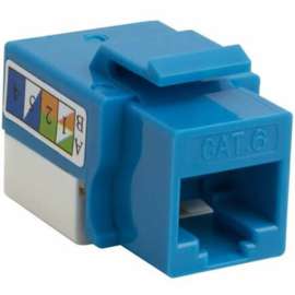 4XEM 10 pack Cat6 RJ45 Keystone Jack UTP 110-Type (Blue), 10 Pack, 1 x RJ-45 Network Female, Blue
