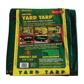 Gosport 8.2 ft. W X 8.2 ft. L Heavy Duty Polyethylene Drawstring Yard Tarp Green