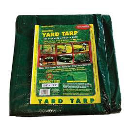 Gosport 5.33 ft. W X 5.33 ft. L Heavy Duty Polyethylene Drawstring Yard Tarp Green