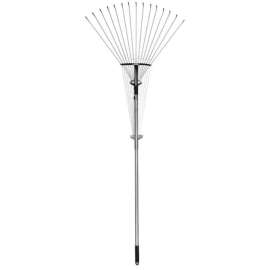 Bond 69 in. 15 Tine Steel Adjustable Rake Steel Handle