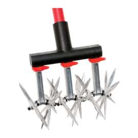 Apex Aluminum Rotary Hand Cultivator 48 in. Fiberglass Handle