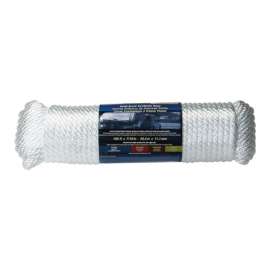 Wellington 7/16 in. D X 100 ft. L White Solid Braided Poly Rope