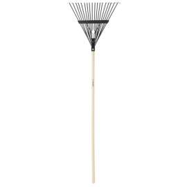 Truper 59 in. 18 Tine Steel Rake Wood Handle