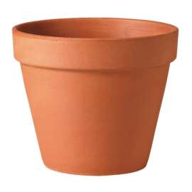 Deroma 4 in. D Clay Traditional Planter Terracotta