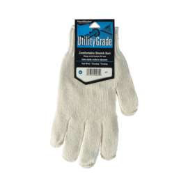 Handmaster Unisex Indoor/Outdoor Utility Stretch Gloves White M 1 pair