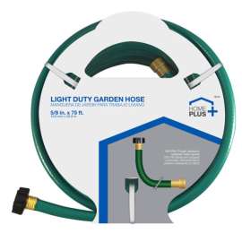 Home Plus 5/8 in. D X 75 ft. L Light Duty Garden Hose Green