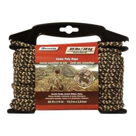 SecureLine 1/4 in. D X 50 ft. L Camouflage Diamond Braided Polypropylene Rope