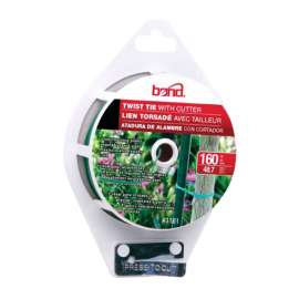 Bond 4 in. W Green Coated Wire Ties