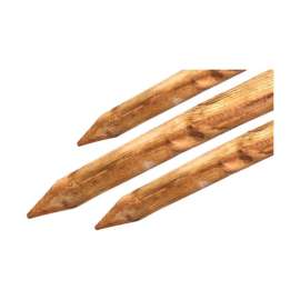 Bond 8 ft. H X 2-1/4 in. W X 2.25 in. D Brown Wood Lodge Pole and Tree Stakes