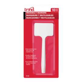 Bond 6 in. H X 2-1/8 in. W White Plastic Plant Label/Marker