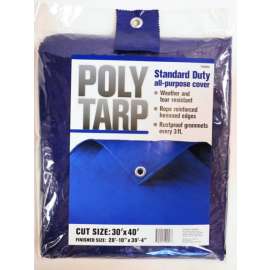 Projex 30 ft. W X 40 ft. L Light Duty Polyethylene Tarp Blue