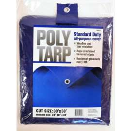 Projex 30 ft. W X 50 ft. L Light Duty Polyethylene Tarp Blue