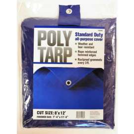 Projex 8 ft. W X 12 ft. L Light Duty Polyethylene Tarp Blue