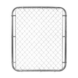 YardGard 48 in. H 12 Ga. Galvanized Silver Metal Chain Link Fence Gate
