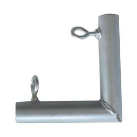 AHC 3/4 in. Round X 3/4 in. D 3/4 in. D F7 Galvanized Carbon Steel 5-11/16 in. L Connector