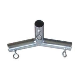 AHC 1 in. Round X 1 in. D 1 in. D P3E Galvanized Carbon Steel 9-13/16 in. L Connector