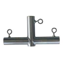 AHC 1 in. Round X 1 in. D 1 in. D FOT Galvanized Carbon Steel 10 in. L Connector