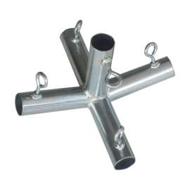 AHC 3/4 in. Round X 3/4 in. D 3/4 in. D P5F Galvanized Carbon Steel 10 in. L Connector