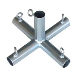 AHC 1 in. Round X 1 in. D 1 in. D F5 Galvanized Carbon Steel 10 in. L Connector