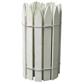 Greenes 144 in. L X 16 in. H Wood White Garden Fence