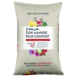 Whitney Farms Natural Premium Organic Cow Manure 1.5 cu ft