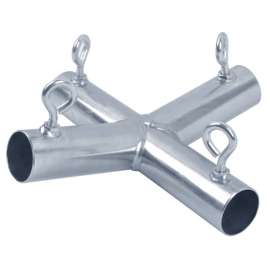 AHC P4L 1-1/2 in. Round X 1-1/2 in. D 1-1/2 in. D Galvanized Steel Canopy Fitting