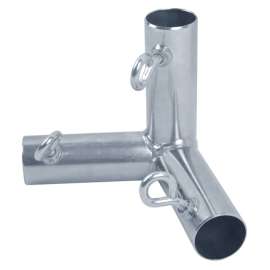 AHC P3J 1-1/2 in. Round X 1-1/2 in. D 1-1/2 in. D Galvanized Steel Canopy Fitting