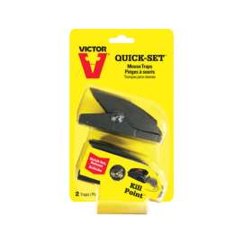 Victor Quick-Set Small Snap Trap For Mice 2 pk
