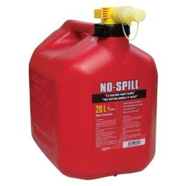 No Spill Plastic Gas Can 5 gal