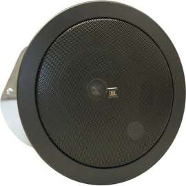 Harman JBL Control 24CT-BK 2-way In-ceiling Speaker, 80 W RMS, Black, 4" Polypropylene Woofer, 0.75" Titanium Coated Polyester Tweeter