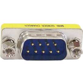 4XEM DB9 Serial 9-Pin Male To Male Adapter, 1 x 9-pin DB-9 Serial Male, 1 x 9-pin DB-9 Serial Male