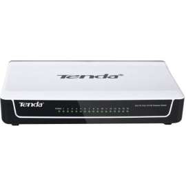 Tenda S16 16-Port 10/100M Ethernet Switch, Plastic Case, 16 Ports, Fast Ethernet, 2 Layer Supported