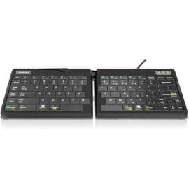 GOLDTOUCH GO 2 MOBILE KEYBOARD BLACK, Cable Connectivity, USB Interface, English, French, PC, Mac