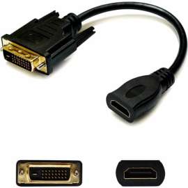 Addon HDMI 1.3 Male to DVI-D Dual Link (24+1 pin) Female Black Adapter For Resolution Up to 2560x1600 (WQXGA), 100% compatible and guaranteed to work